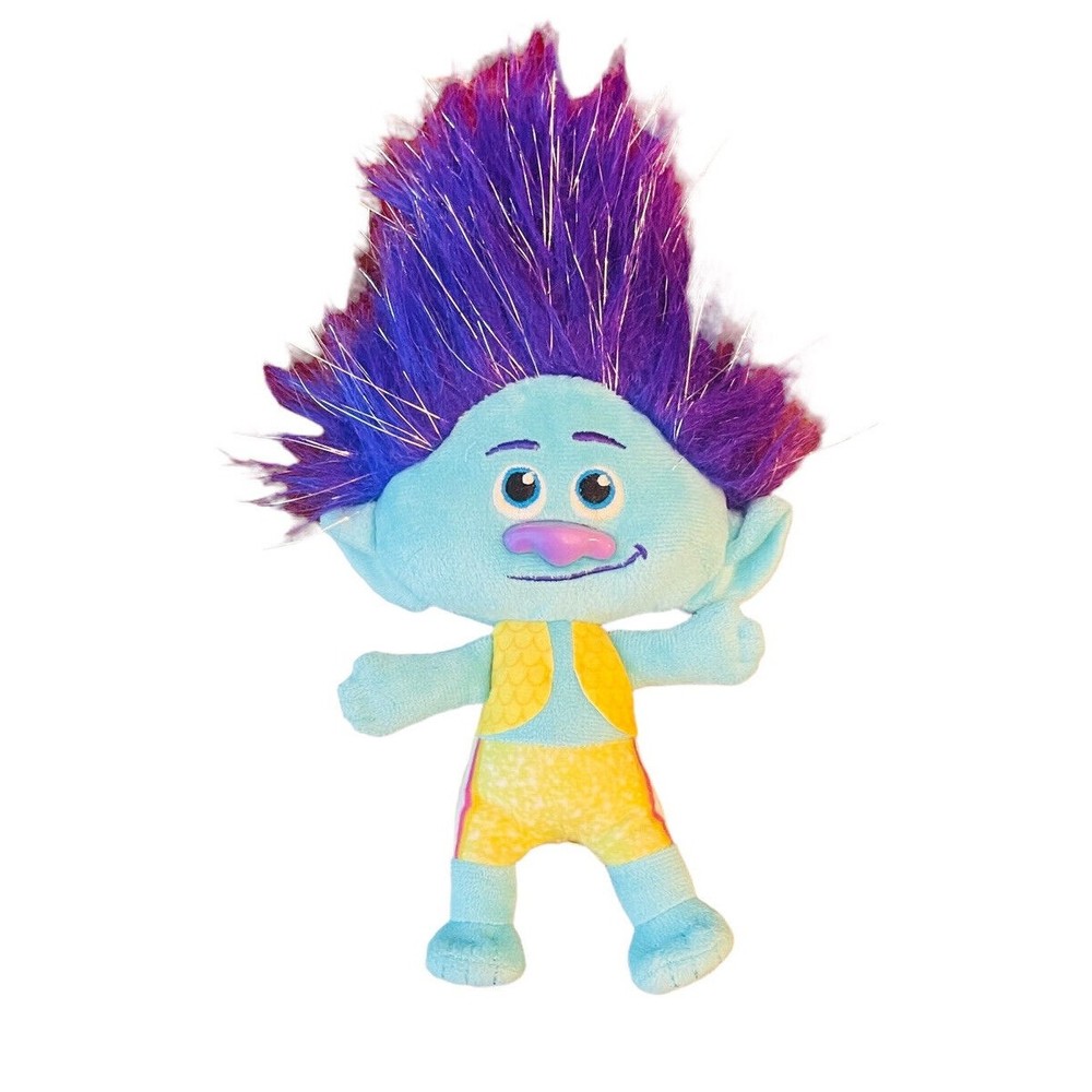 Dreamworks Trolls World Tour ~ "Branch" 8 inch Plush Stuffed Toy ~ Purple Hair